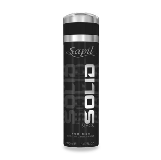 Sapil Solid Black Deodorant Spray For Men -200ml